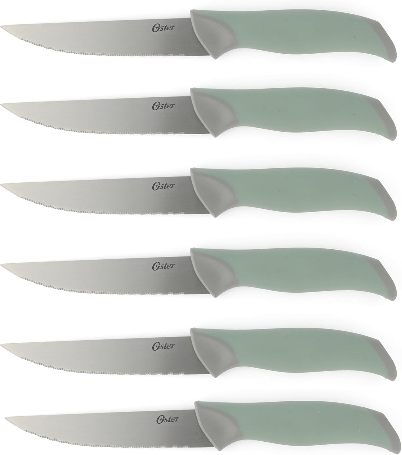 Lindbergh 14 Piece Stainless Steel Kitchen Knife Block Set Sage Green