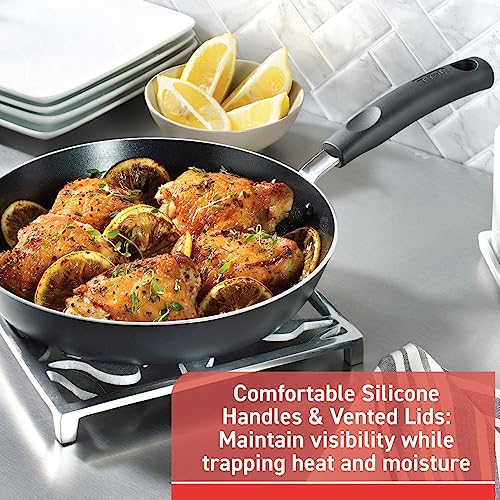 12 Piece, Oven Broiler Safe 350F Pots and Pans Kitchen Cooking Set