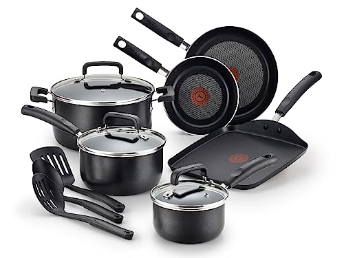 12 Piece, Oven Broiler Safe 350F Pots and Pans Kitchen Cooking Set
