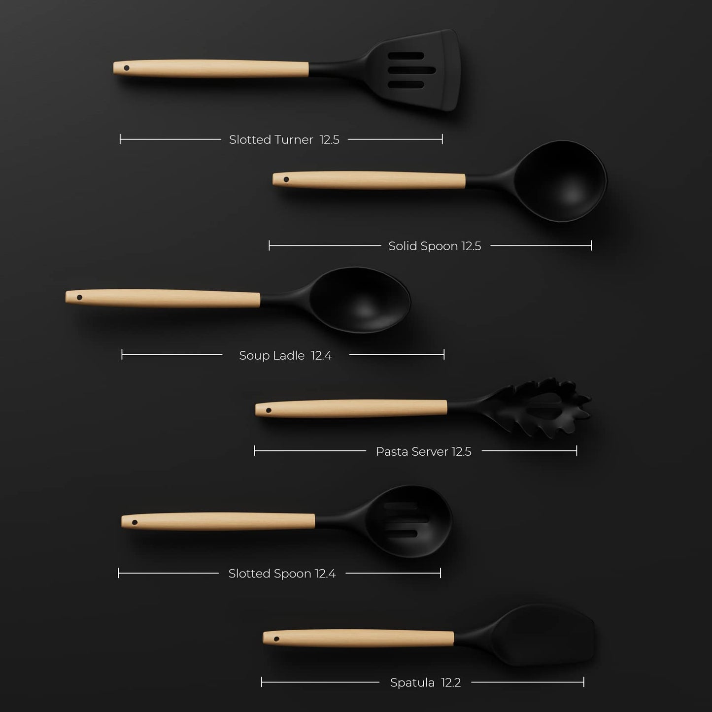 21-in-1 Kitchen Knife Set Knife Sets with Block and 6 PCS Kitchen Utensils Set