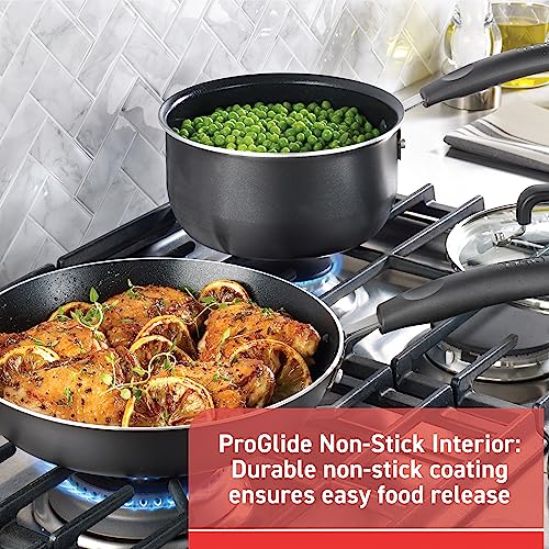 12 Piece, Oven Broiler Safe 350F Pots and Pans Kitchen Cooking Set