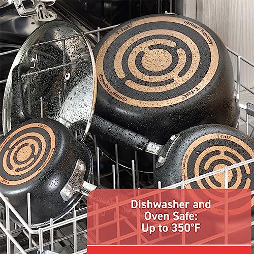 12 Piece, Oven Broiler Safe 350F Pots and Pans Kitchen Cooking Set