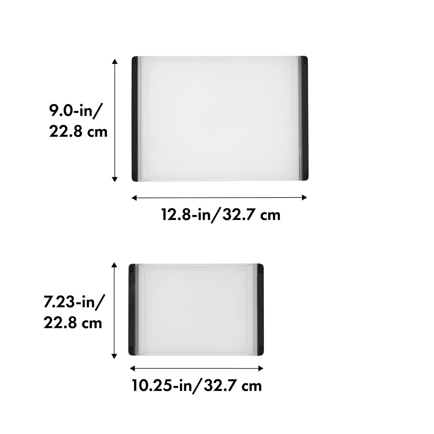 Good Grips 2-Piece Plastic Cutting Board Set (Pack of 1),Clear