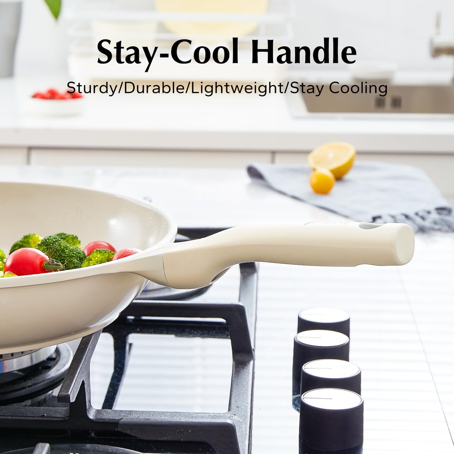 Ceramic Non Stick Frying Pans Skillets Set with Frying Pan Set