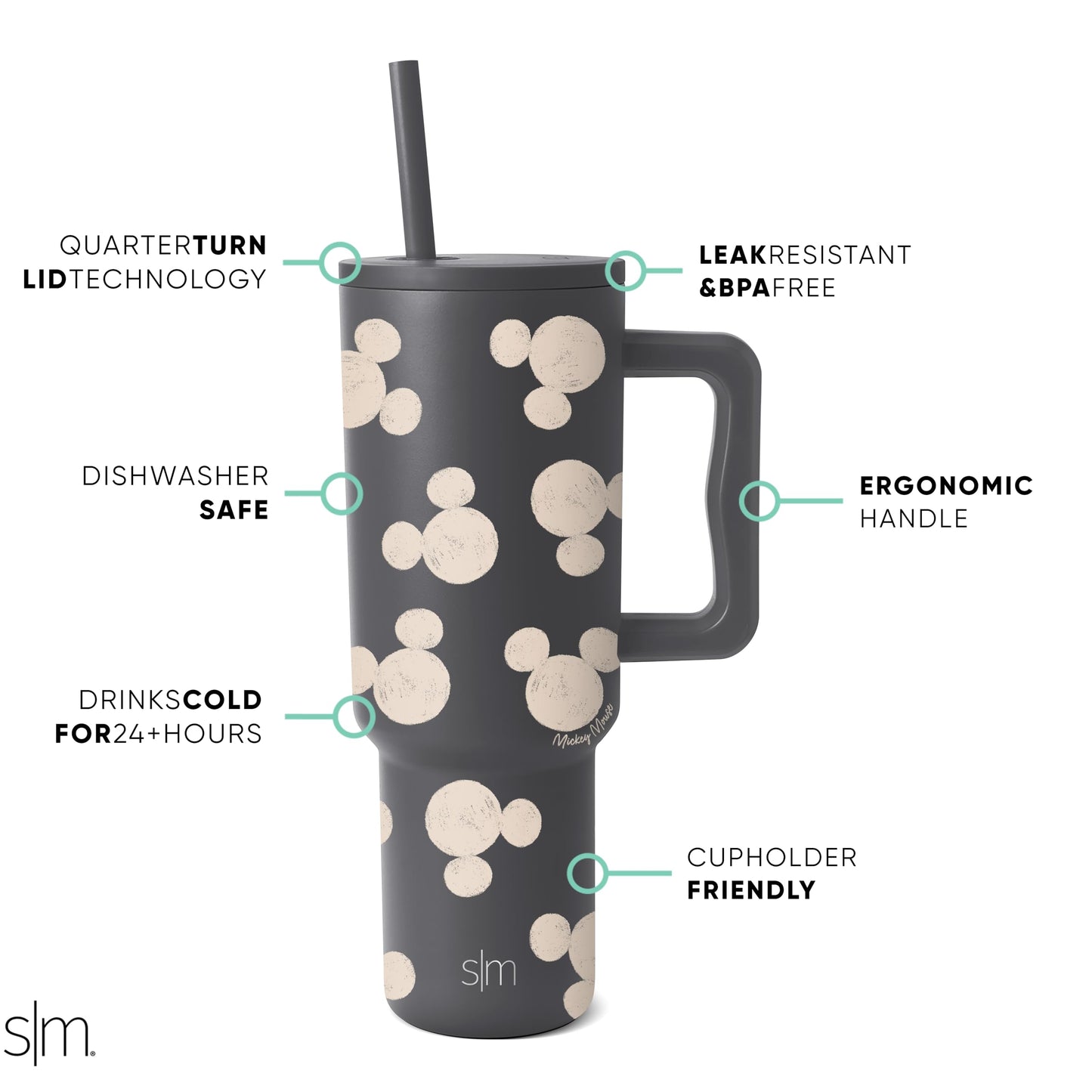 Modern Disney 40 Insulated Reusable Stainless Steel Water Bottle Travel Mug