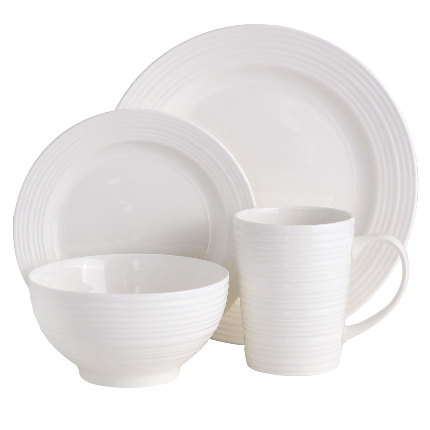 Amelia Court 16 Piece Dinnerware Set White