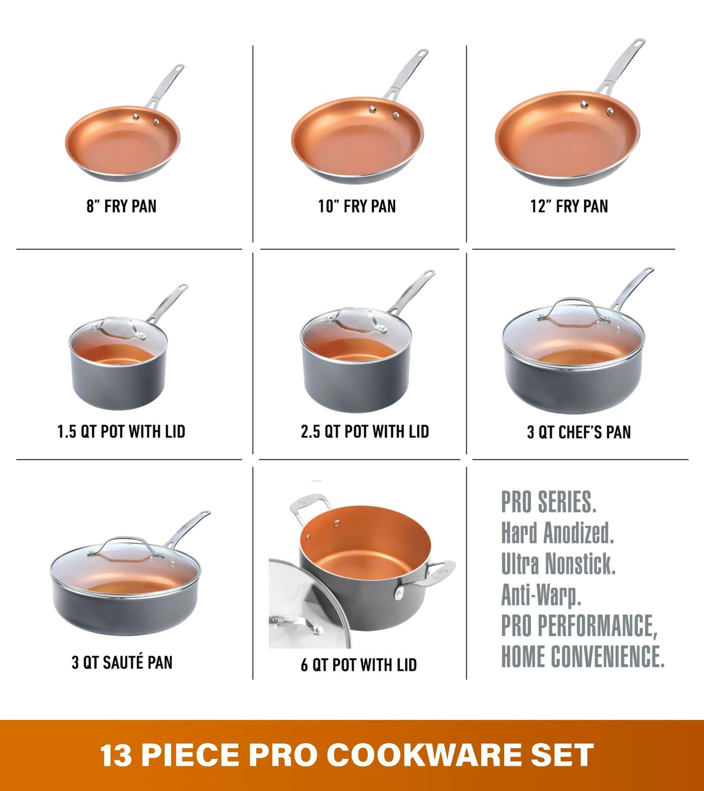 13 Pc set Ceramic Pot and Pan Set Kitchen Cookware Sets Ceramic Cookware Set