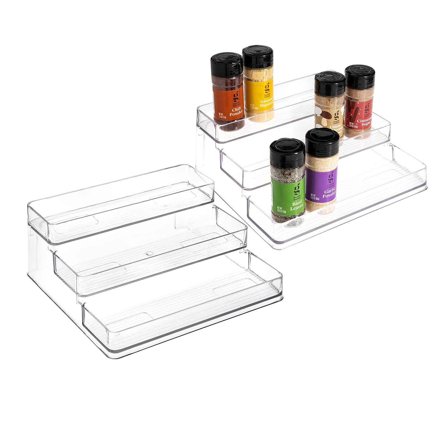 3-Tier Spice Rack Organizer - Versatile Storage Shelf for Kitchen, Bathroom