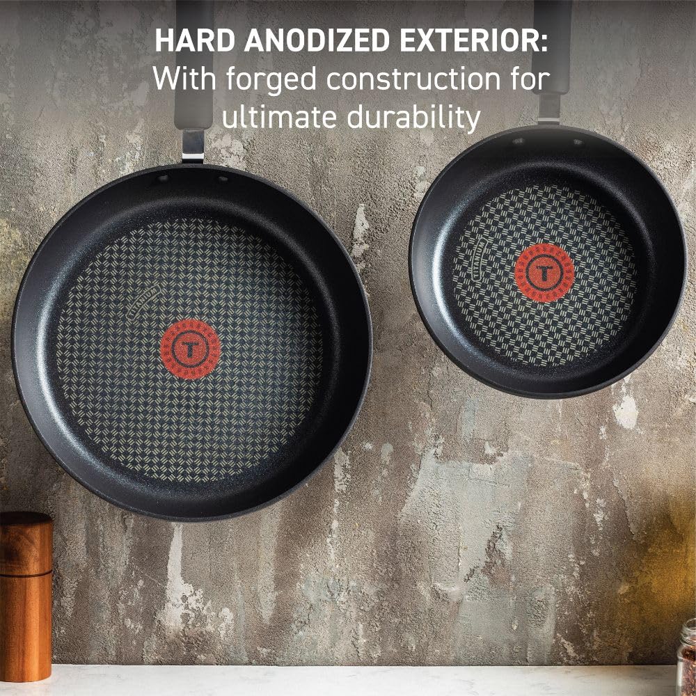 Ultimate Hard Anodized Nonstick Fry Pan Set 2 Piece, 8, 10 Inch