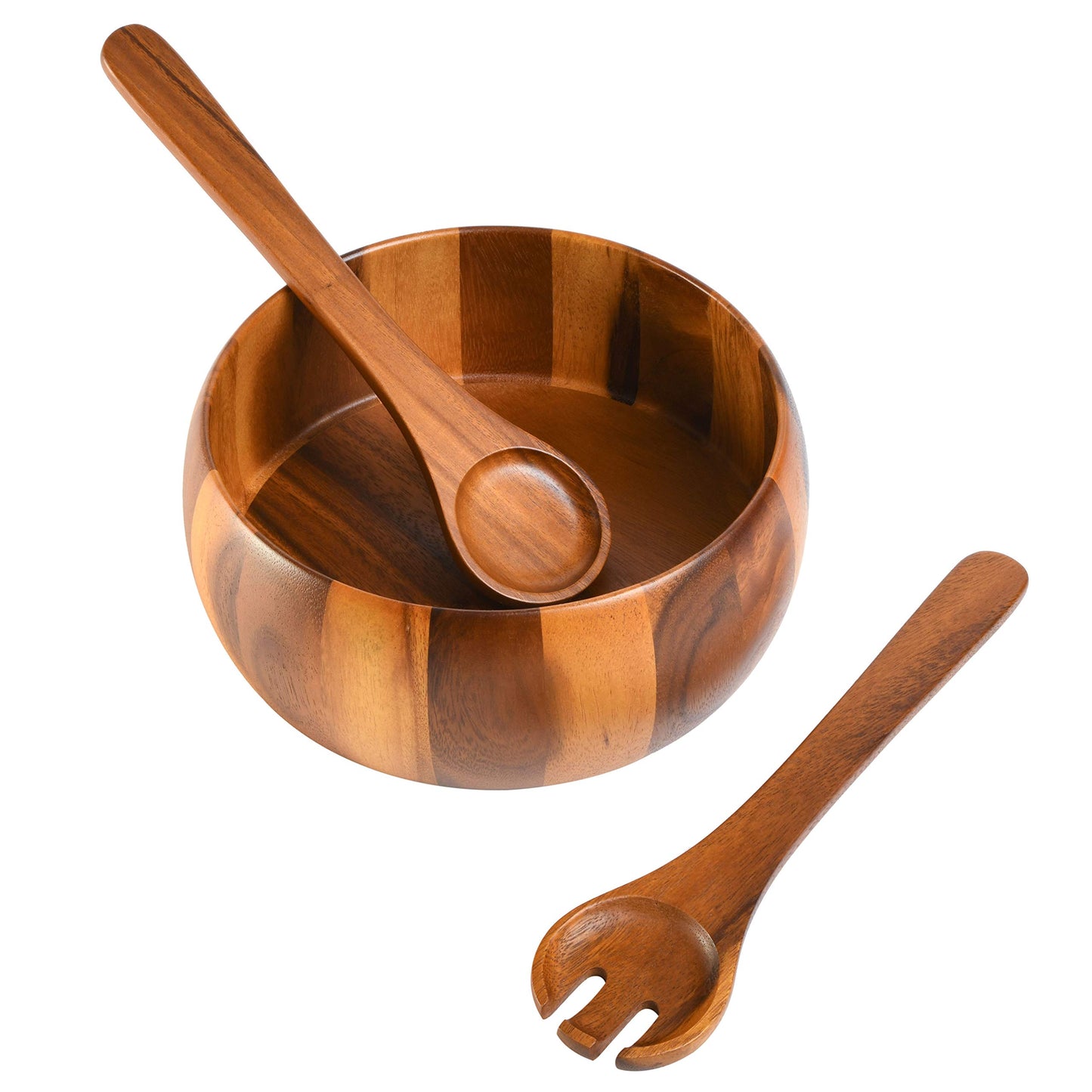 Laurel Acacia Wood Salad Bowl Set, 3 - Piece, Acacia Wood