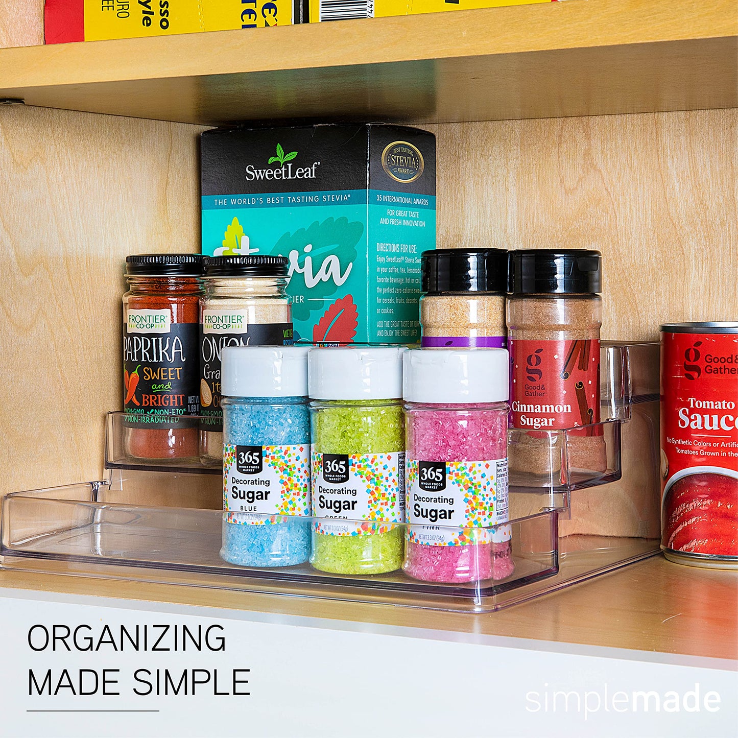 3-Tier Spice Rack Organizer - Versatile Storage Shelf for Kitchen, Bathroom