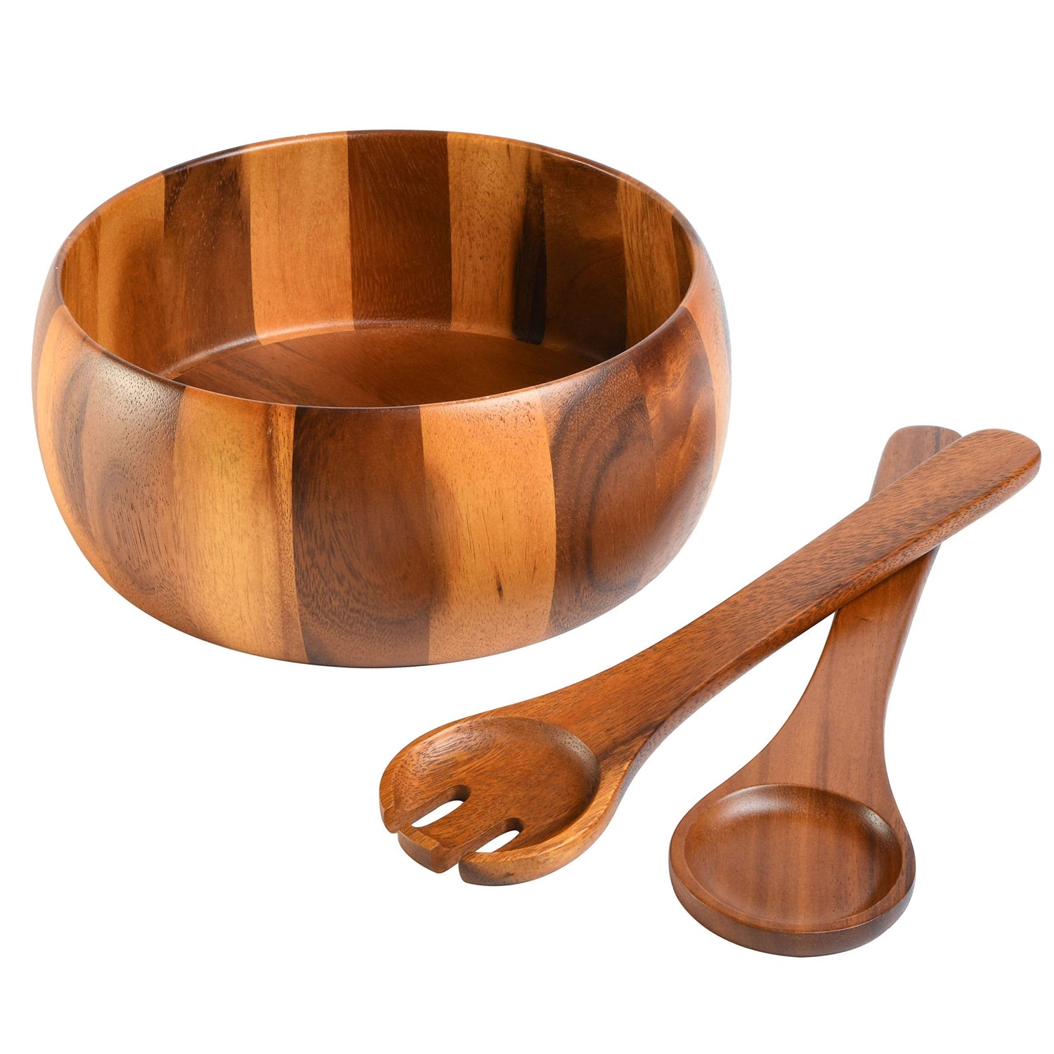 Wood Salad Bowl Set