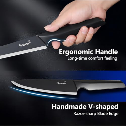Kitchen Knife Set One-piece Molding 15PCS Stainless Steel Knife Block Set