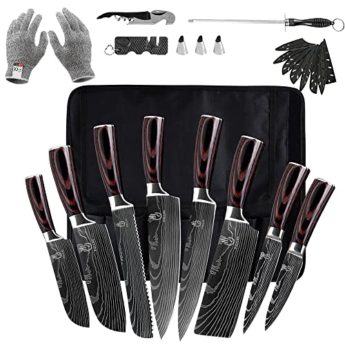 Knife Set 14pcs Japanese Knife Set Premium German Stainless Steel Kitchen Knife Set