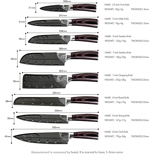 Knife Set 14pcs Japanese Knife Set Premium German Stainless Steel Kitchen Knife Set