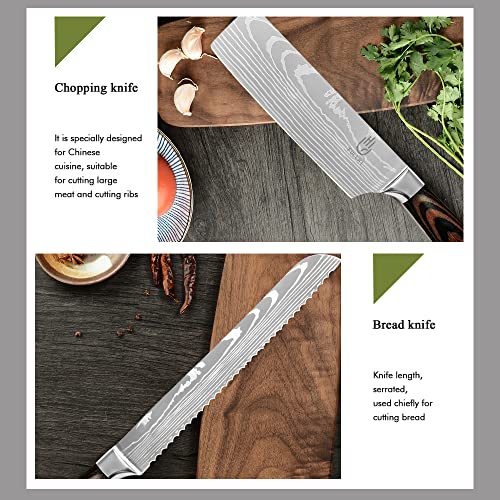 Knife Set 14pcs Japanese Knife Set Premium German Stainless Steel Kitchen Knife Set