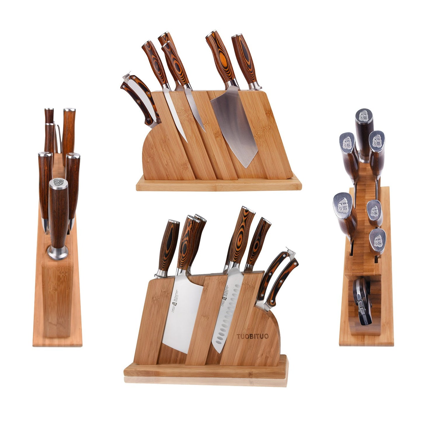 8-pcs Kitchen Knife Set - Forged German X50CrMoV15 Steel