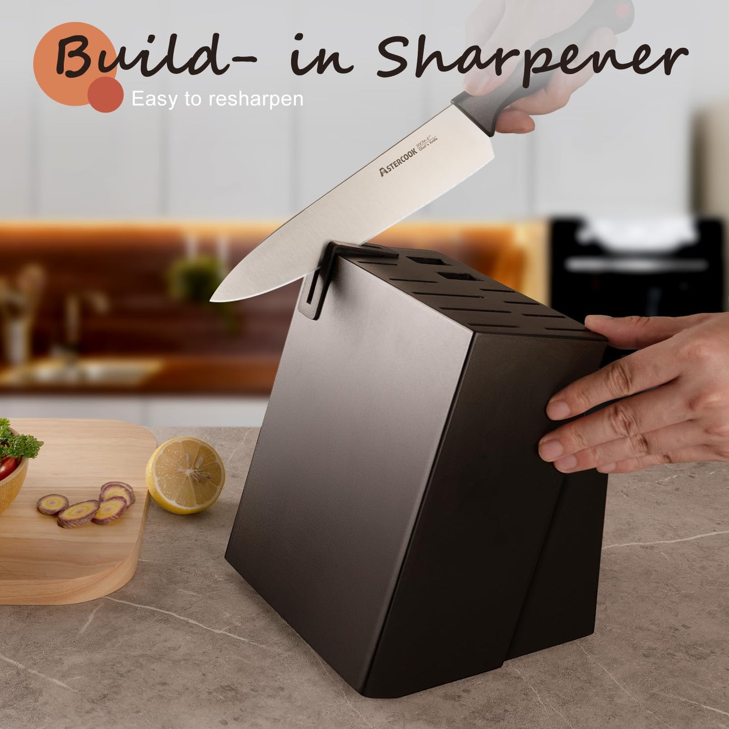 Knife Set 21 Pieces Knife Sets for Kitchen with Block