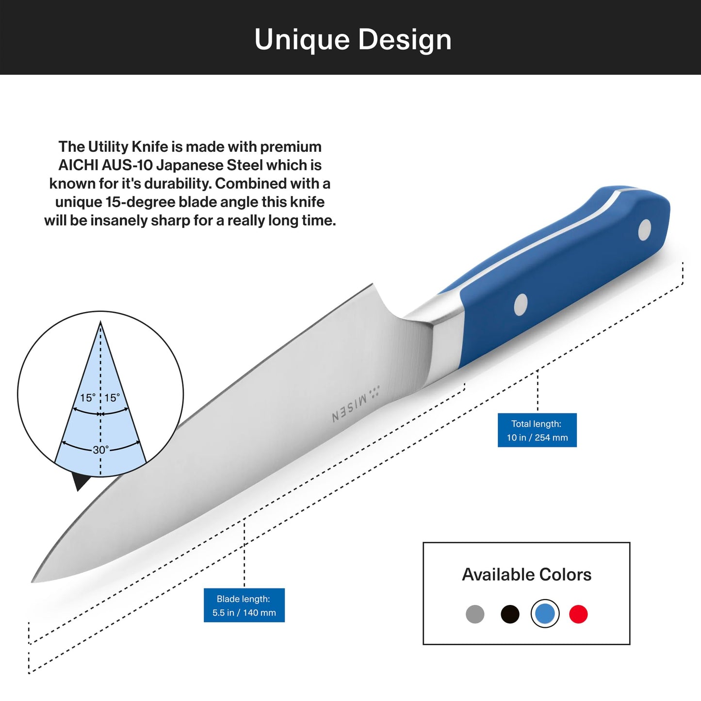 High Carbon Stainless Steel Kitchen Knife for Chopping and Slicing 5.5 ins