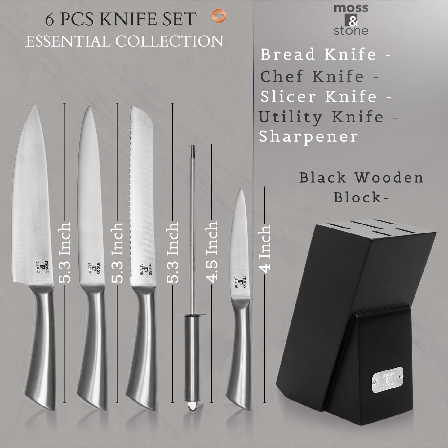 Professional Kitchen Knife Chef Set 6 Pcs Small Knife Set