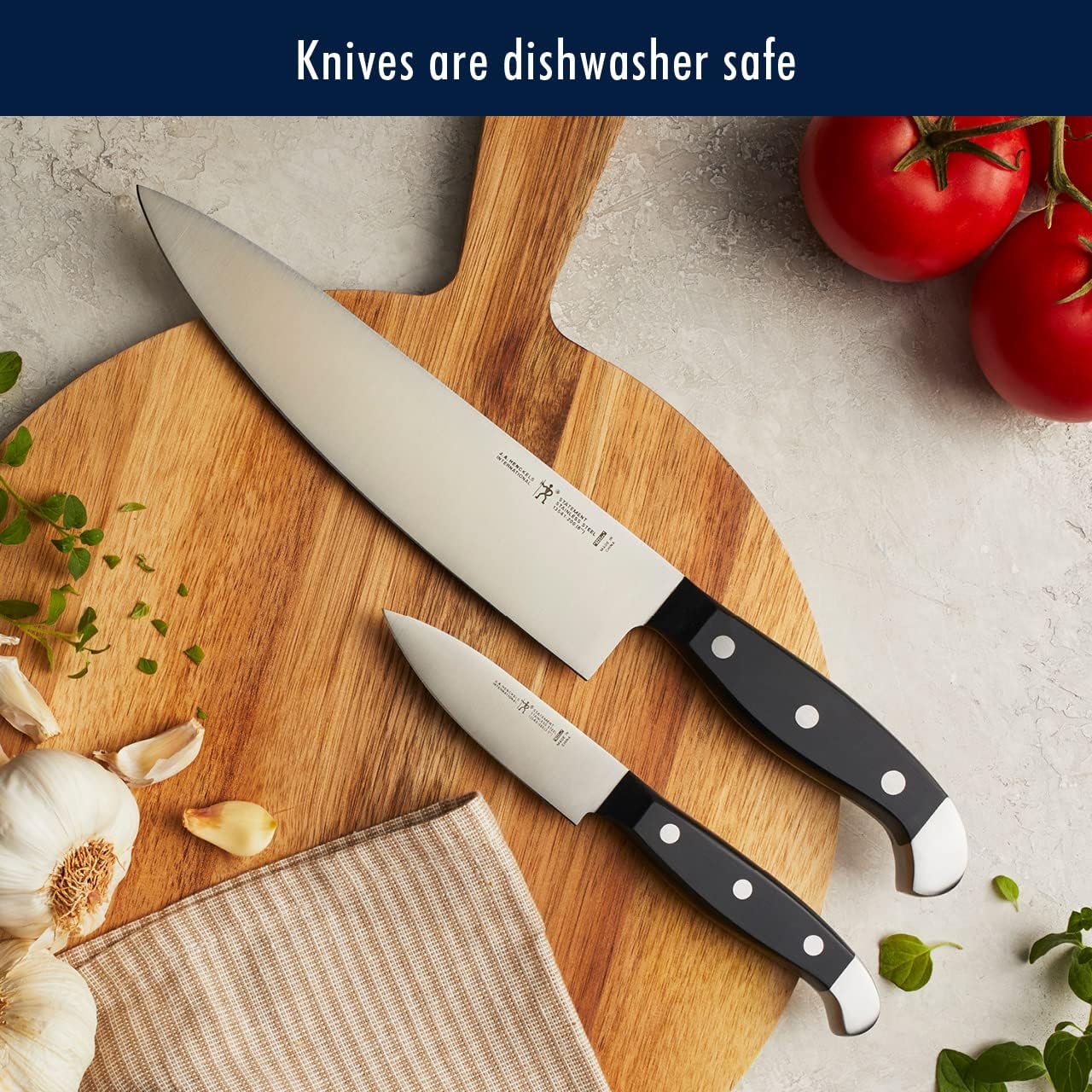 Premium Quality 15-Piece Knife Set with Block, Razor-Sharp