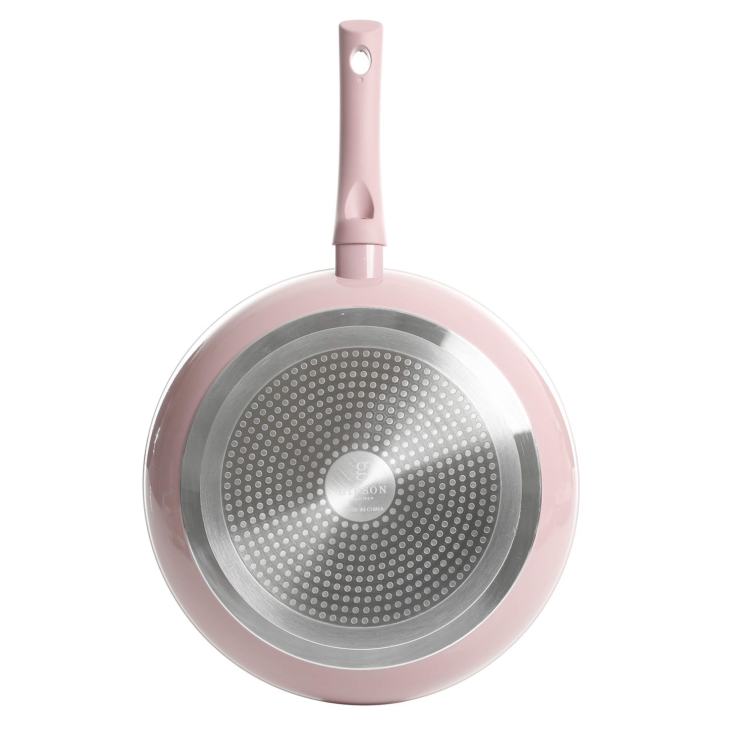 Gibson Home Plaza Café Forged Aluminum Healthy PFA-Free Ceramic Pots and Pans Cookware Set, 7-Piece Set, Lavender Pink