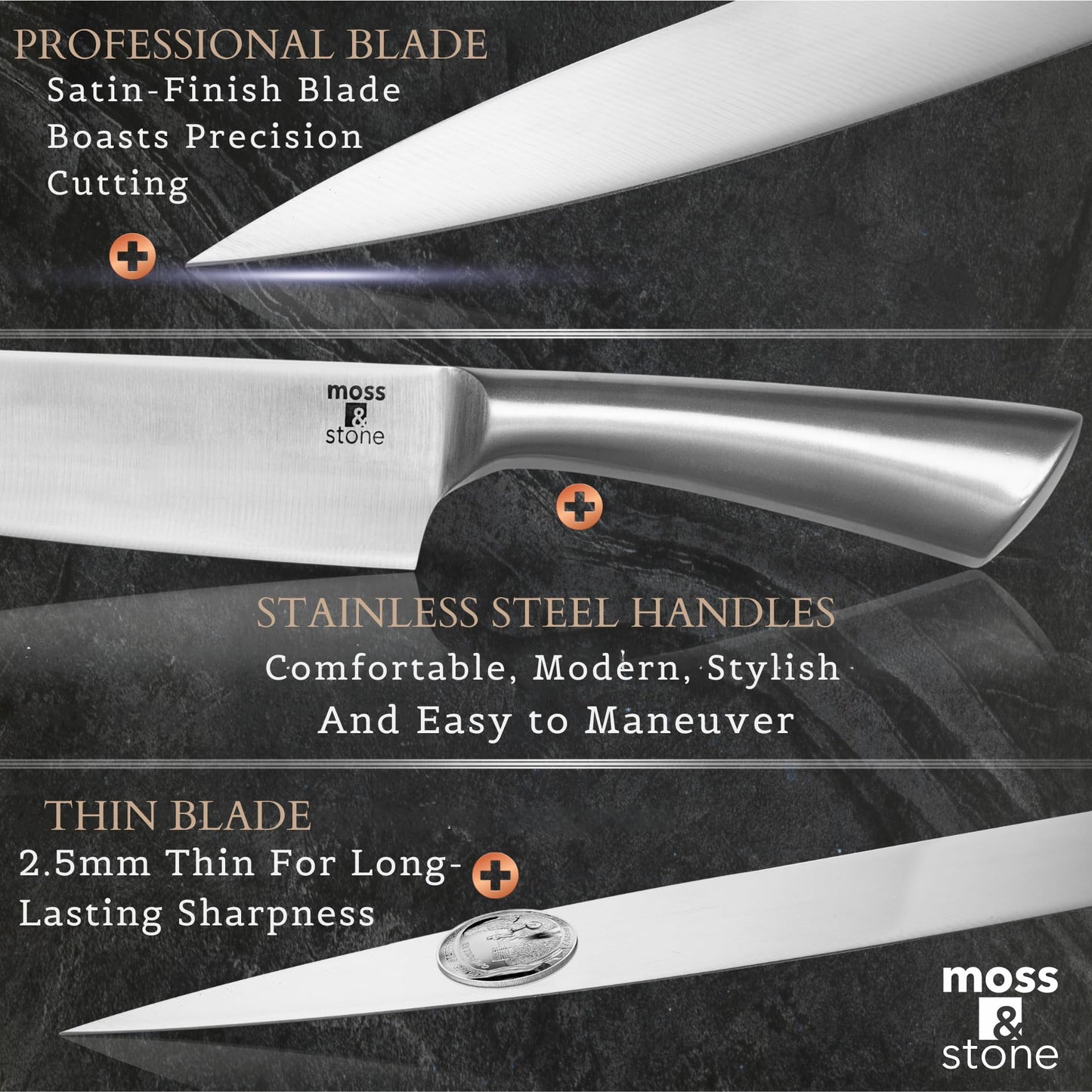 Professional Kitchen Knife Chef Set 6 Pcs Small Knife Set