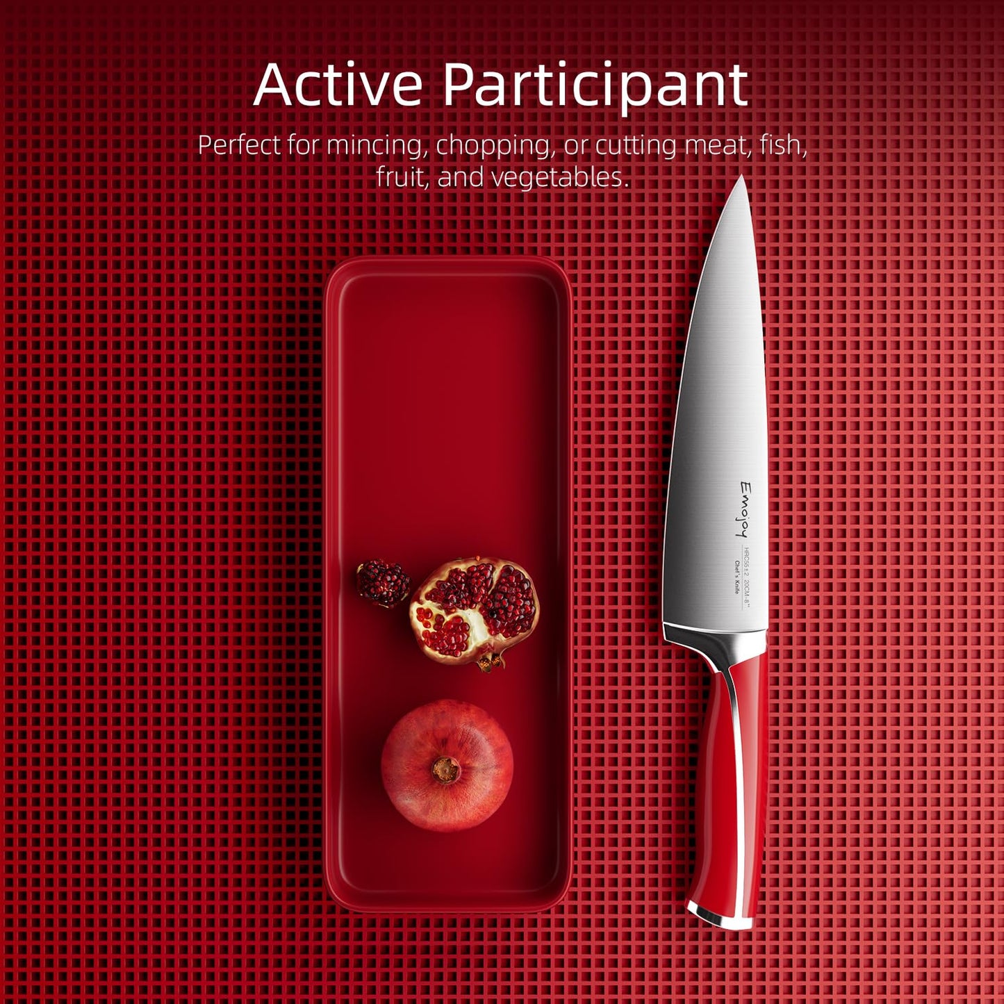 Knife Kitchen Knife Set with Block Wooden 15-Pieces