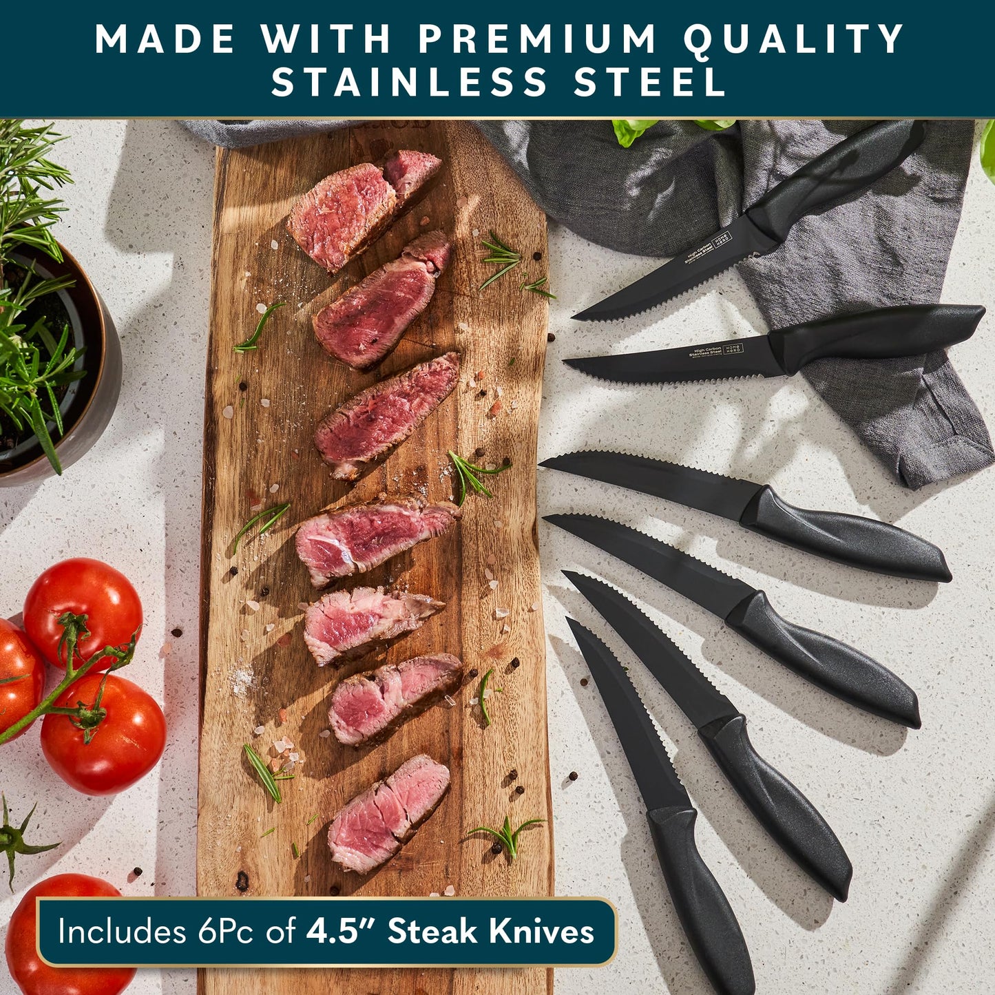 Kitchen Knife Set - High Carbon Stainless Steel Knife Block Set 20pcs