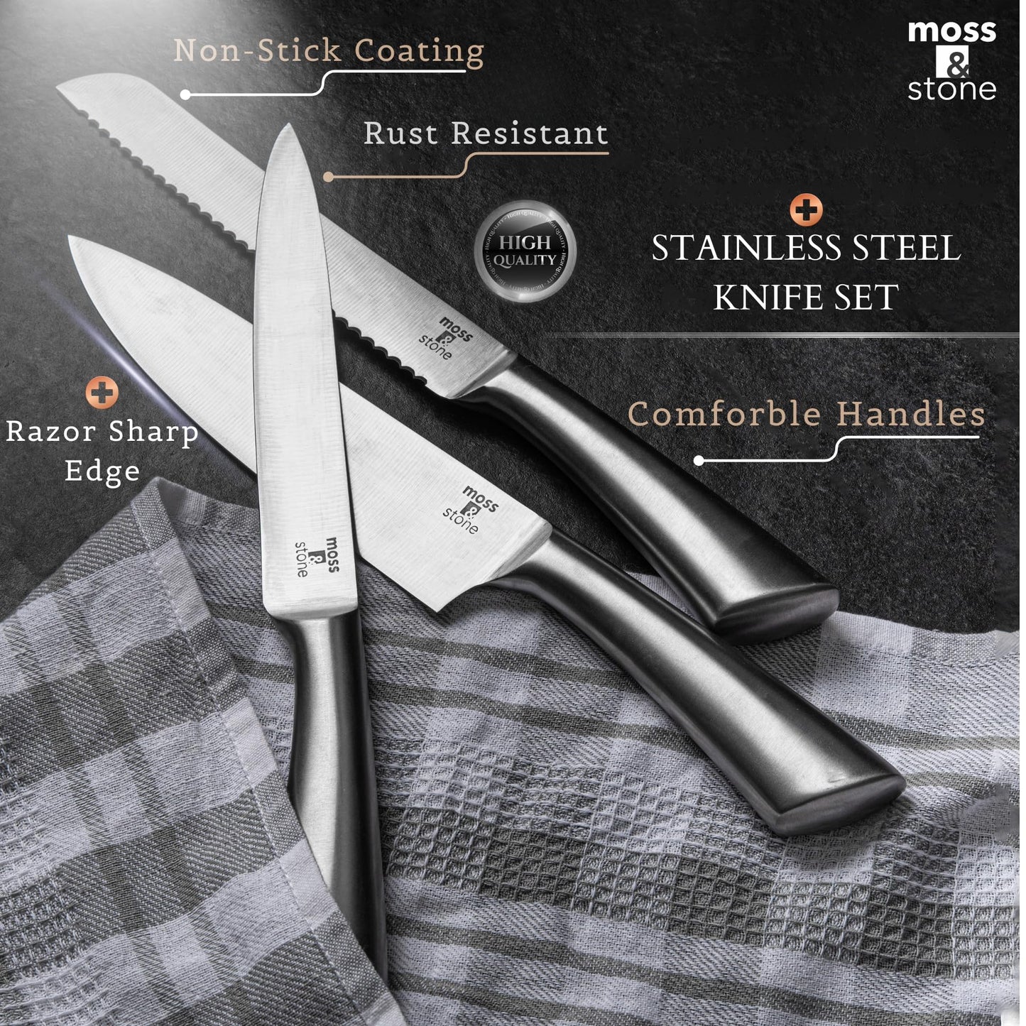 Professional Kitchen Knife Chef Set 6 Pcs Small Knife Set