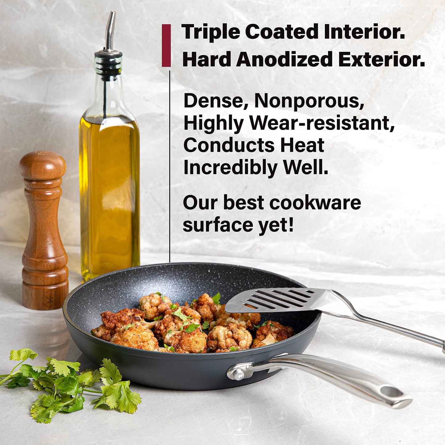 Pro 3 Pc Non Stick Frying Pans Set for Cooking
